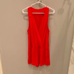 BCBG Red Romper